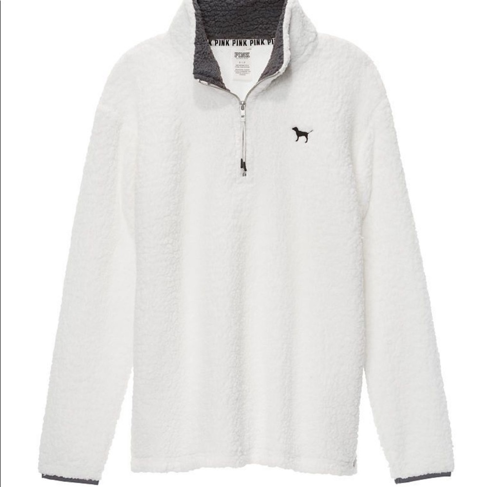 VICTORIA SECRET BOYFRIEND SHERPA SWEATER